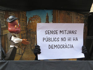 Fires 2017. Passejada amb la Mula Baba i teatre de titelles a la Rambla de la Llibertat
