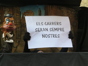 Fires 2017. Passejada amb la Mula Baba i teatre de titelles a la Rambla de la Llibertat