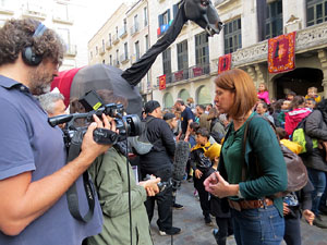 Fires 2017. Passejada amb la Mula Baba i teatre de titelles a la Rambla de la Llibertat