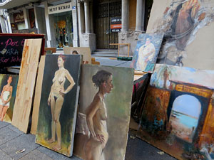 Fires 2017. 49a. Fira del Dibuix, la Pintura i la Fotografia a la Rambla de la Llibertat, i Fira de l'Alimentaci&oacute;