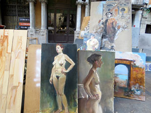 Fires 2017. 49a. Fira del Dibuix, la Pintura i la Fotografia a la Rambla de la Llibertat, i Fira de l'Alimentaci&oacute;