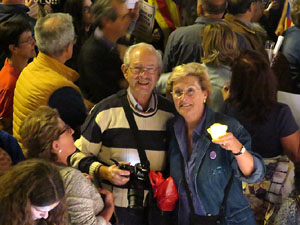 Concentraci&oacute; a la pla&ccedil;a de la Constituci&oacute; en protesta per l'empresonament de Cuixart i S&aacute;nchez