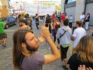 Concentraci&oacute; a la pla&ccedil;a del Vi i manifestaci&oacute; 'Cap pas enrere'