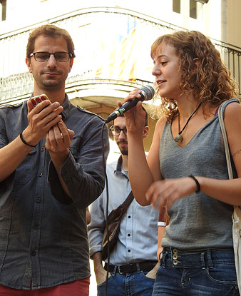 Parlaments a la pla&ccedil;a del Vi