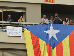 Manifestaci&oacute; 'Els col&middot;legis, sempre nostres!' davant la seu de la Generalitat de Catalunya