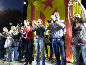 Manifestaci&oacute; 'Rep&uacute;blica!' pels carrers de la ciutat i el Parc de la Devesa