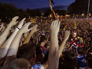 Manifestaci&oacute; 'Rep&uacute;blica!' pels carrers de la ciutat i el Parc de la Devesa