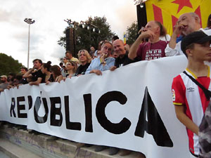Manifestaci&oacute; 'Rep&uacute;blica!' pels carrers de la ciutat i el Parc de la Devesa