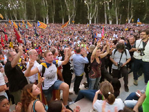 Manifestaci&oacute; 'Rep&uacute;blica!' pels carrers de la ciutat i el Parc de la Devesa