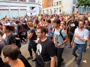 Manifestaci&oacute; 'Rep&uacute;blica!' pels carrers de la ciutat i el Parc de la Devesa