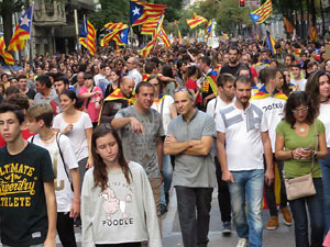 Manifestaci&oacute; 'Rep&uacute;blica!' pels carrers de la ciutat i el Parc de la Devesa
