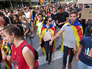 Manifestaci&oacute; 'Rep&uacute;blica!' pels carrers de la ciutat i el Parc de la Devesa