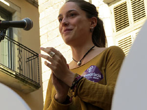 Marat&oacute; per la democr&agrave;cia. Concentraci&oacute; i parlaments a la pla&ccedil;a del Vi