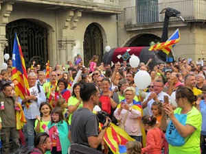Marat&oacute; per la democr&agrave;cia. Concentraci&oacute; i parlaments a la pla&ccedil;a del Vi