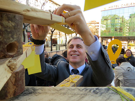 La Cavalcada de Reis 2018. Rebuda del seguici a la pla&ccedil;a del Vi