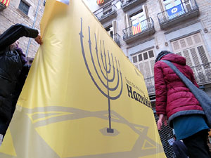 Nadal 2017. Encesa de les llums de Hanukk&agrave; a la pla&ccedil;a del Vi