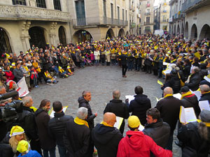 Nadal 2017. 'Un cant a la Llibertat'. Cantada de nadales a la pla&ccedil;a del Vi