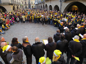 Nadal 2017. 'Un cant a la Llibertat'. Cantada de nadales a la pla&ccedil;a del Vi