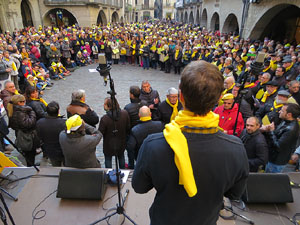 Nadal 2017. 'Un cant a la Llibertat'. Cantada de nadales a la pla&ccedil;a del Vi