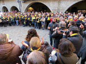 Nadal 2017. 'Un cant a la Llibertat'. Cantada de nadales a la pla&ccedil;a del Vi