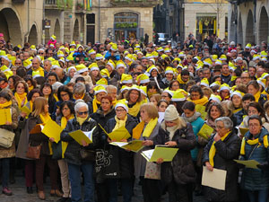 Nadal 2017. 'Un cant a la Llibertat'. Cantada de nadales a la pla&ccedil;a del Vi