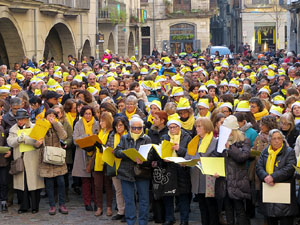 Nadal 2017. 'Un cant a la Llibertat'. Cantada de nadales a la pla&ccedil;a del Vi