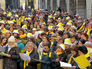 Nadal 2017. 'Un cant a la Llibertat'. Cantada de nadales a la pla&ccedil;a del Vi