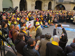 Nadal 2017. 'Un cant a la Llibertat'. Cantada de nadales a la pla&ccedil;a del Vi