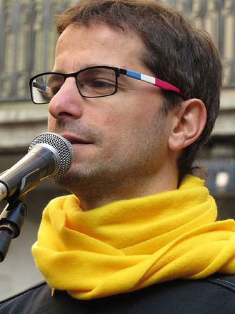 Sergi Font, president d'&Ograve;mnium a Girona
