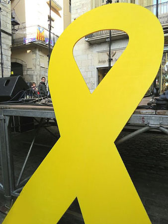 Preparatius a la pla&ccedil;a del Vi