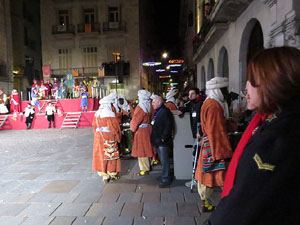 La Cavalcada de Reis 2018. Arribada del seguici a la pla&ccedil;a del Vi
