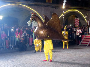 La Cavalcada de Reis 2018. Arribada del seguici a la pla&ccedil;a del Vi
