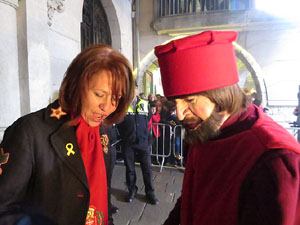 La Cavalcada de Reis 2018. Arribada del seguici a la pla&ccedil;a del Vi