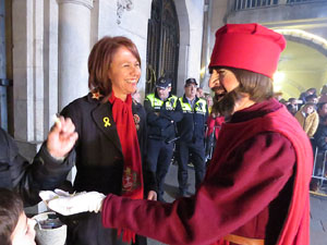 La Cavalcada de Reis 2018. Arribada del seguici a la pla&ccedil;a del Vi