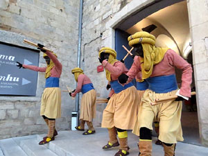 La Cavalcada de Reis 2018. La precavalcada des de la Merc&egrave; pels carrers de Girona