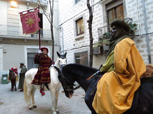 La Cavalcada de Reis 2018. La precavalcada des de la Merc&egrave; pels carrers de Girona