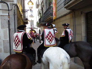 La Cavalcada de Reis 2018. La precavalcada des de la Merc&egrave; pels carrers de Girona