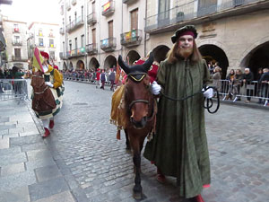 La Cavalcada de Reis 2018. La precavalcada des de la Merc&egrave; pels carrers de Girona