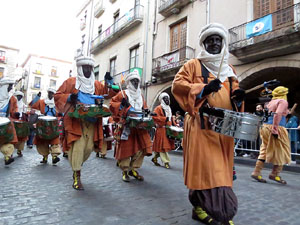 La Cavalcada de Reis 2018. La precavalcada des de la Merc&egrave; pels carrers de Girona
