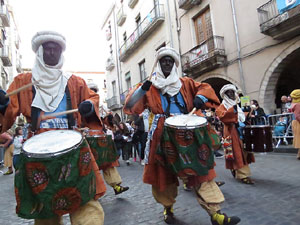 La Cavalcada de Reis 2018. La precavalcada des de la Merc&egrave; pels carrers de Girona