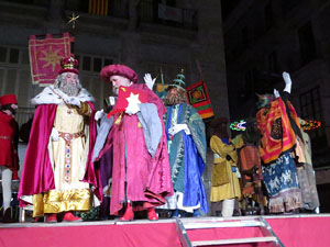 La Cavalcada de Reis 2018. Rebuda de la Cavalcada
