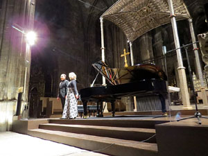 R&egrave;quiem de Mozart, per a piano a quatre mans, amb Carles Lama i Sofia Cabruja, a la Catedral de Girona