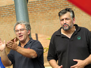 Marxa pagesa. Concentraci&oacute; de 500 tractors als carrers de Girona