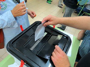 1 d'octubre 2017. Votaci&oacute; del refer&egrave;ndum a l'escola Eiximenis