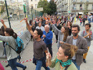 1 d'octubre 2017. Votaci&oacute; del refer&egrave;ndum a l'escola Eiximenis