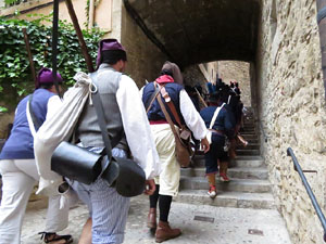 X Festa Reviu els Setges Napole&ograve;nics de Girona. Desfilada pels carrers de Girona