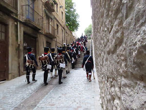 X Festa Reviu els Setges Napole&ograve;nics de Girona. Desfilada pels carrers de Girona