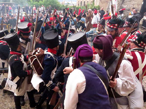 X Festa Reviu els Setges Napole&ograve;nics de Girona. Combat a la pla&ccedil;a de Sant Dom&egrave;nec