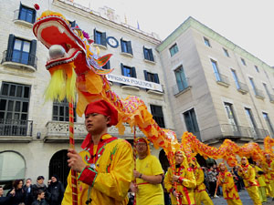 Celebraci&oacute; de l'any nou xin&egrave;s, el 4716, any del Gos, a Girona