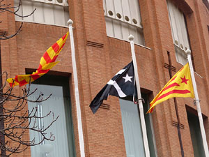 Concentraci&oacute; 'Puigdemont President' davant la Subdelegaci&oacute; del Govern a Jaume I